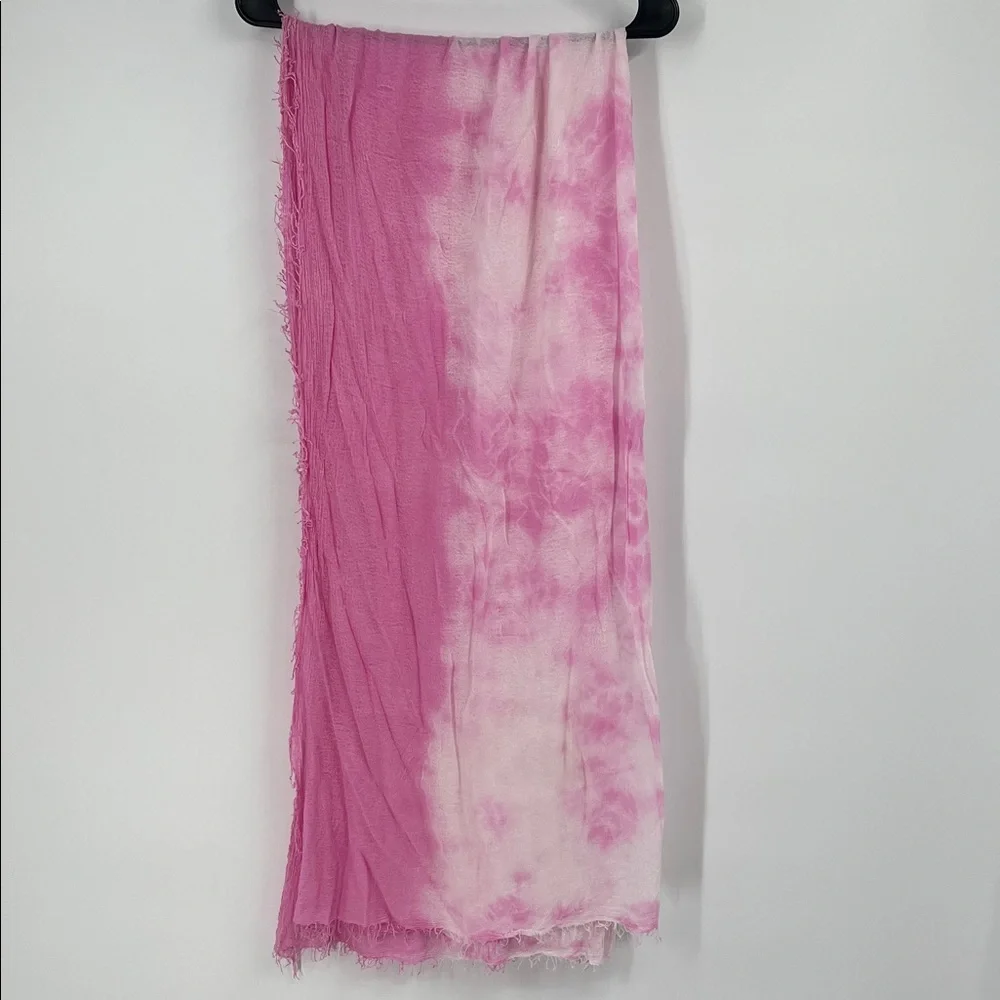Pink Tie Dye Large Scarf Wrap